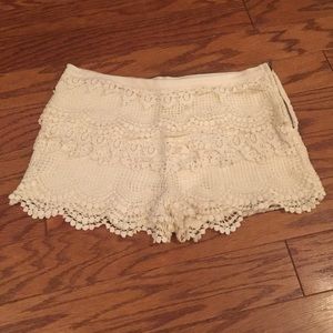 Crochet shorts