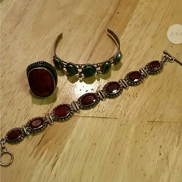 Vintage  Jewelry - ON HOLD.  2 bracelets 1 Ring All Sterling Silver