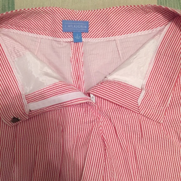 J. Mclaughlin seersucker Bermuda shorts size 2 - Picture 4 of 8
