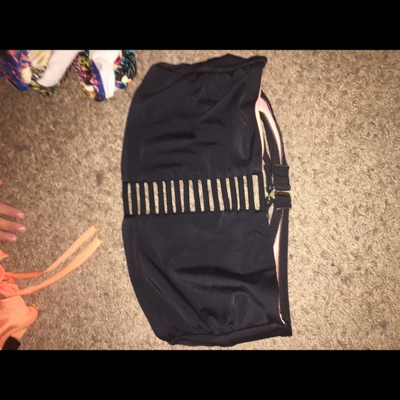 Black strappy bikini top