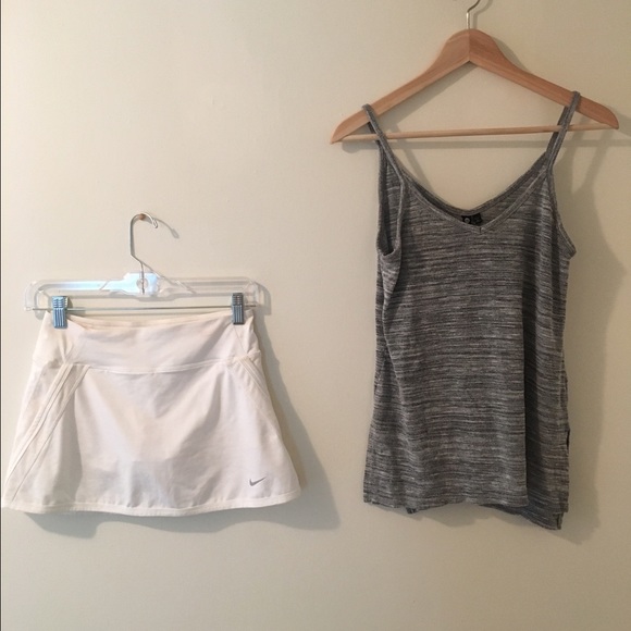 Nike tennis skirt + Cotton On tank