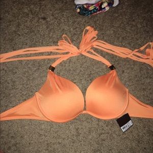 Victoria secret Orange push up bikini top 34b