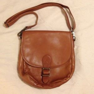 Light brown leather HOBO Crossbody purse, handbag