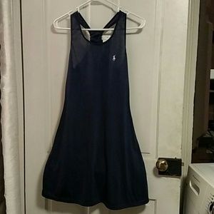 NWT Polo Ralph Lauren navy racerback dress
