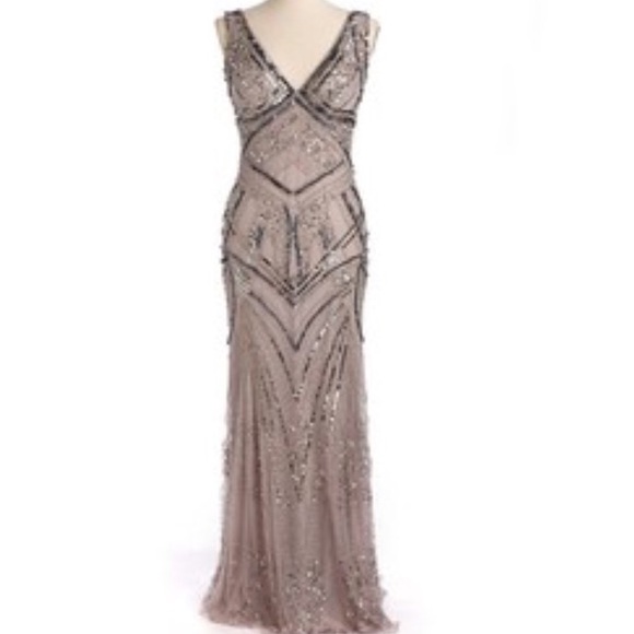 Patra Beaded/Sequined Evening Gown