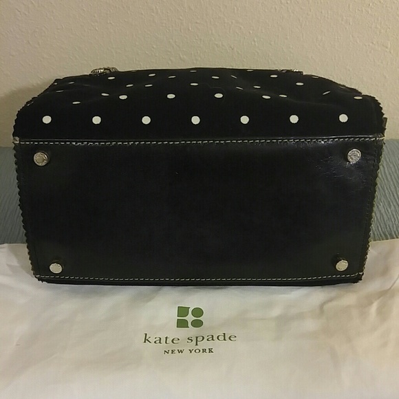 kate spade Bags - Adorable RARE!! Kate Spade black polka dot satchel kate spade Bags - Adorable RARE!! Kate Spade black polka dot satchel
