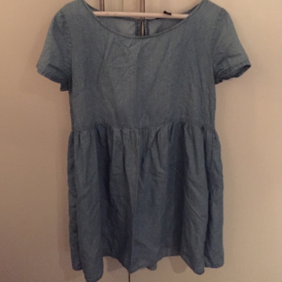 Chambray Fit & Flare Dress