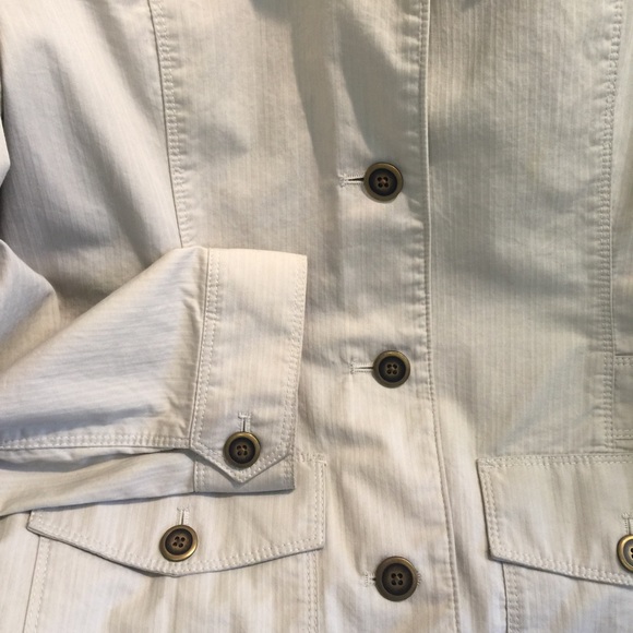 Eddie Bauer khaki button up jacket - Picture 4 of 4