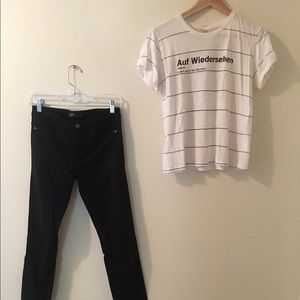 Zara Trafaluc Skinny Pant + Cotton On German Tee