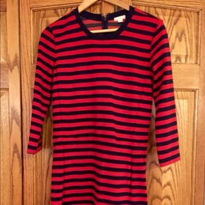 Long sleeve shift dress