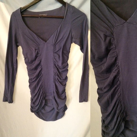 VS Side Ruched Long Sleeve Bra Top