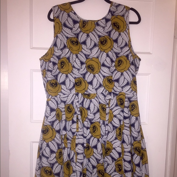 Floral fit-and-flare