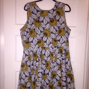 Floral fit-and-flare