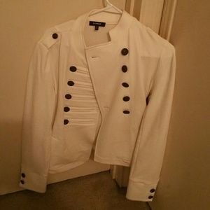 Express white coat size medium