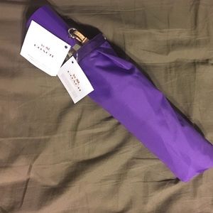 Purple Coach umbrella