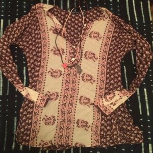 American Eagle Yoga Floral Tunic