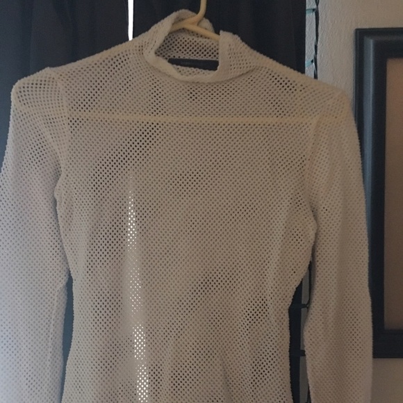 BCBG MESH TOP