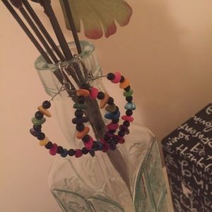 Mutlicolored Hoop Earrings