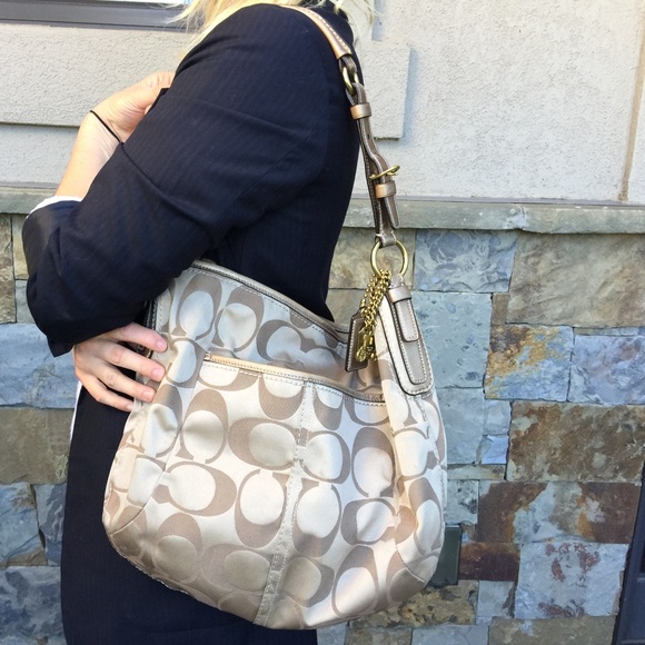 Coach SOHO Signature Large Hobo Handbag