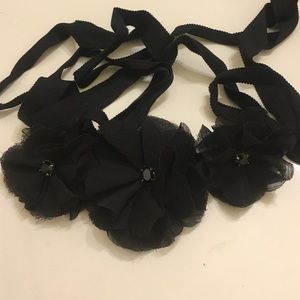 Black Flower Belt from J.crew