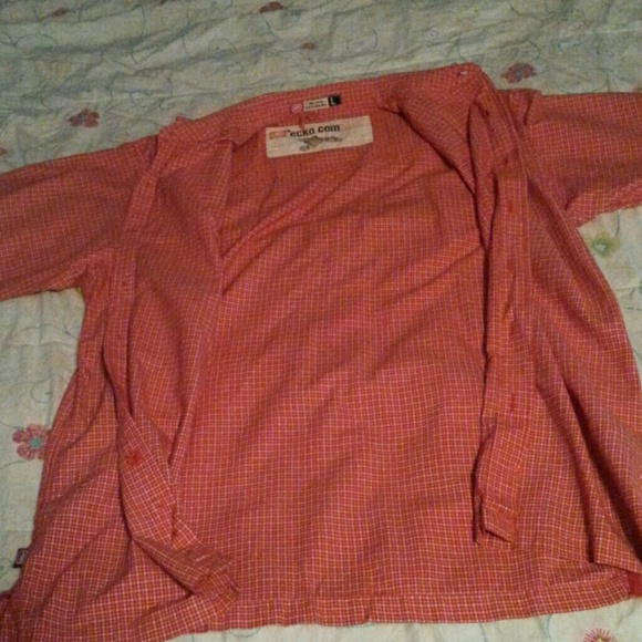 Red ecko button down shirt - Picture 2 of 2