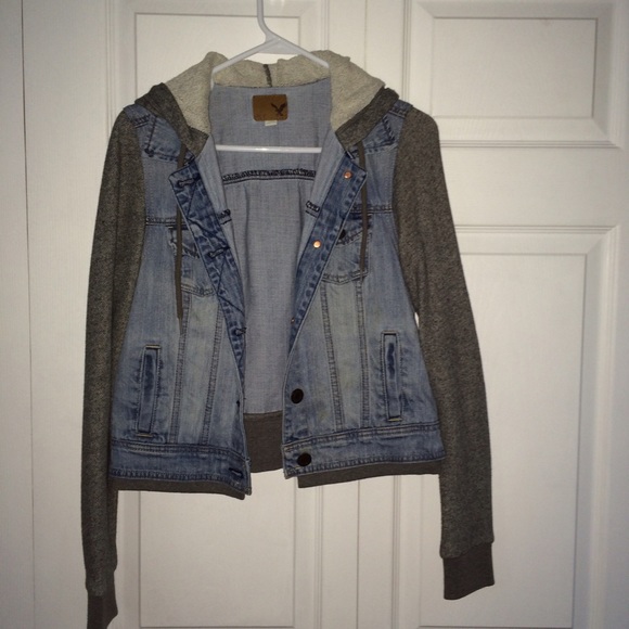 hooded denim jacket