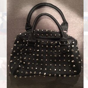 ALDO black studded purse