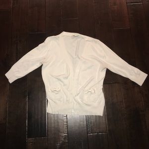 Cream button-down blouse