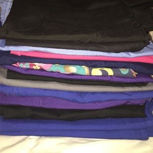 5 scrub bottoms 7 scrub tops