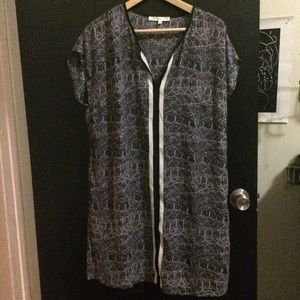 Daniel Rainn Patterned Shift Dress Small