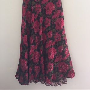 Boho floral skirt
