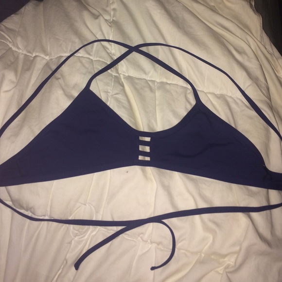 JOLYN NAVY MISFIT TOP LARGE TIE BACK SWIM - Picture 1 of 4