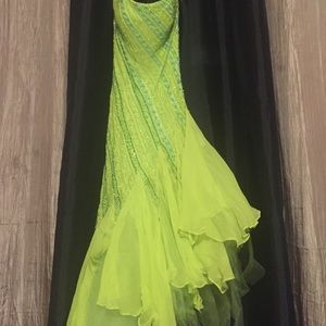 Jasz Couture Parrot Green Dress