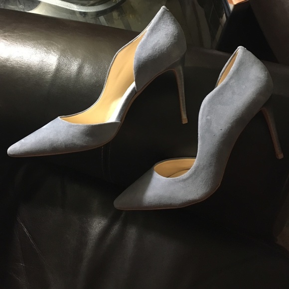Nine West Shoes - 😍LIGHT BLUE SUEDE HEELS😍