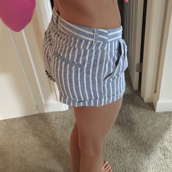 Pin stripe shorts
