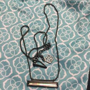 Kendra Scott Eleanor necklace in black pearl