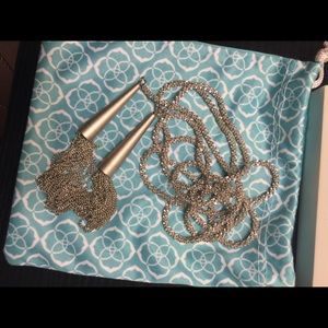 Kendra Scott Phara tassel necklace in silver
