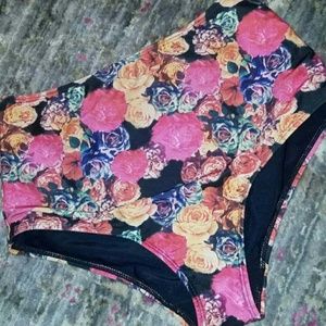 Topshop highwaisted bikini floral print