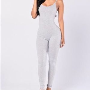 Gray one piece