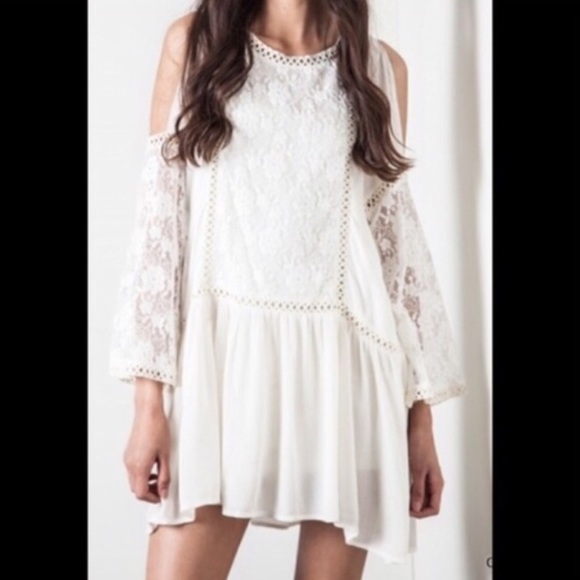 New Cream lace dress