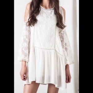 New Cream lace dress