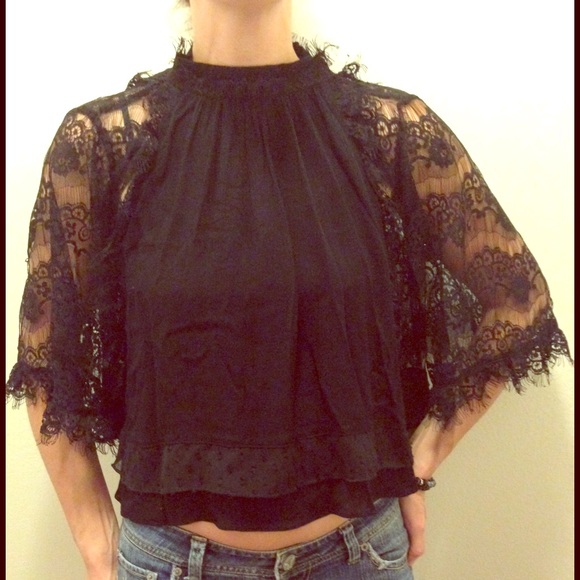 Zara Tops - ◾️⬛️ZARA ~ Super Sexy Lace Top - Size: Small ⬛️◾️