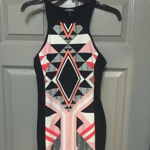 Express tribal midi dress