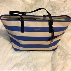 KATE SPADE Island Blue & Cream Purse