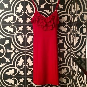 Ruffle Front Silk Dress by Jay Godfrey. Size 8.