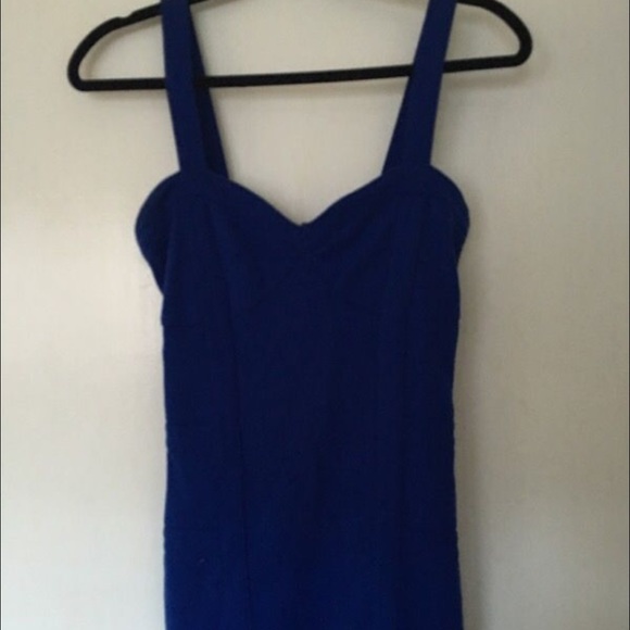 Royal Blue Fitted Dress