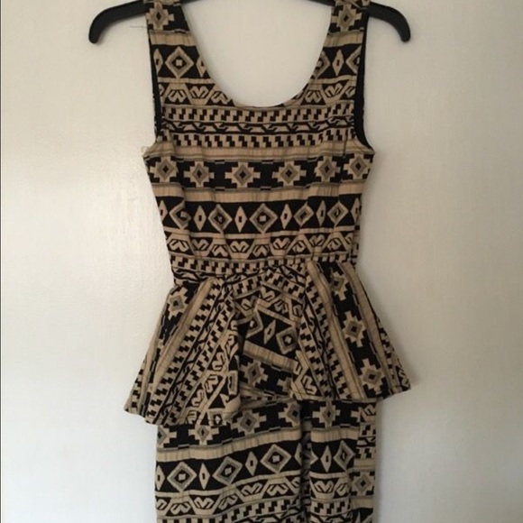 Tribal peplum Dress