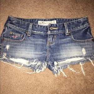 Denim hollister shorts