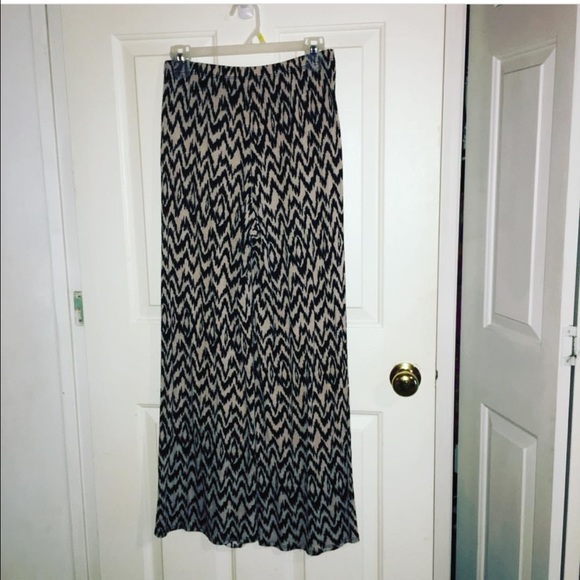 Tan and Black Palazzo Pants