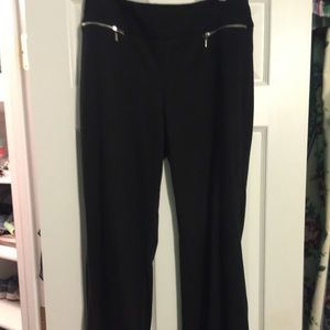 Black wide leg work/dress pants